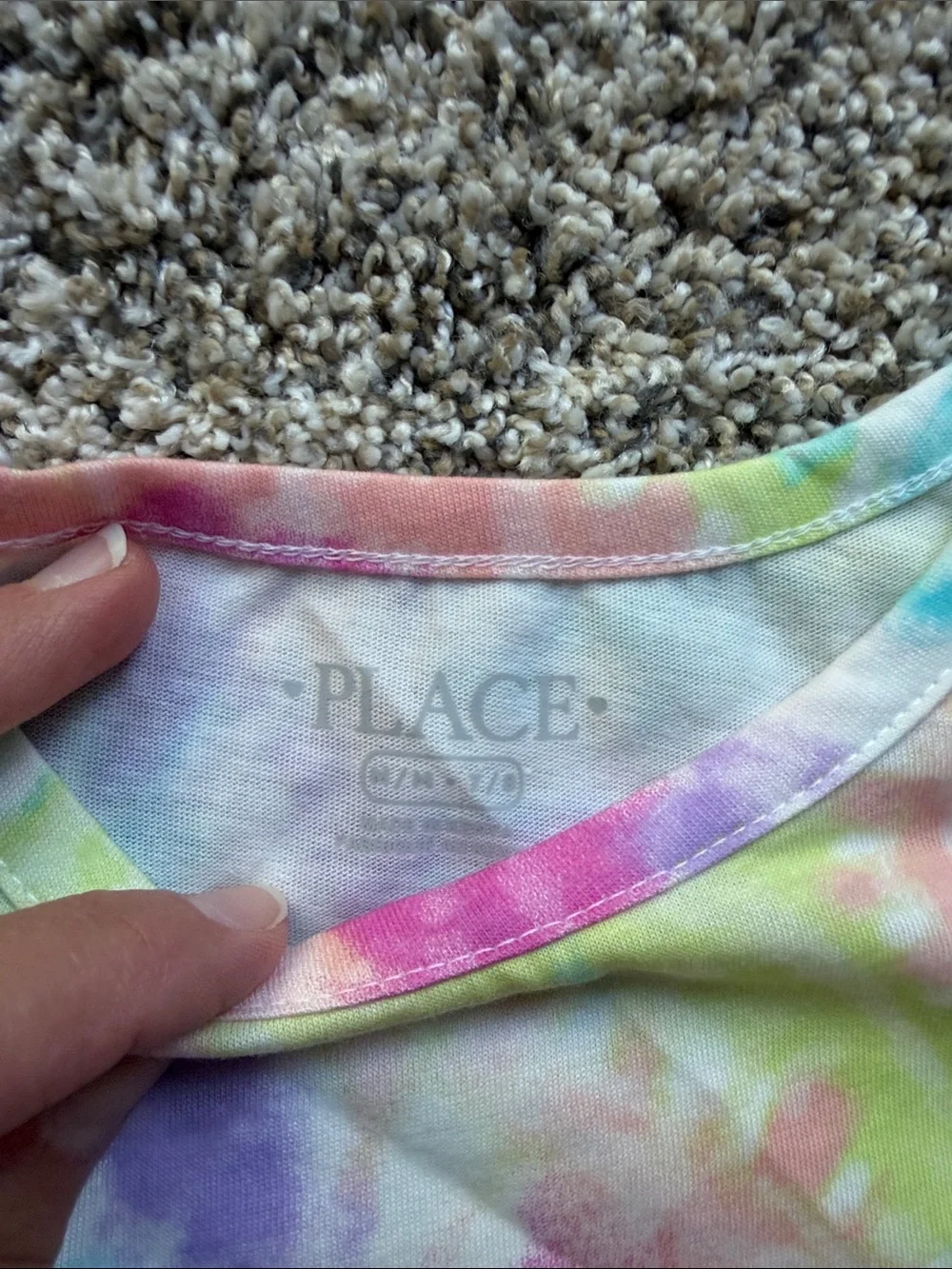 NWOT Girls' Tie-Dye Short Sleeve Tee - The Children's Place - size medium 7-8
